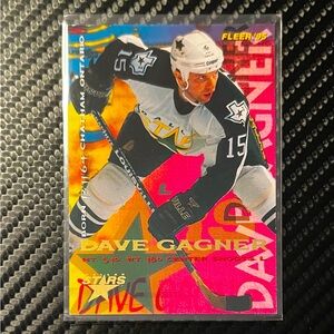 Dave Gagner Dallas Stars 1995 Fleer NHL Card #49 VINTAGE